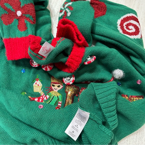 Holiday Time Ugly Christmas Sweater Knit - Picture 4 of 4